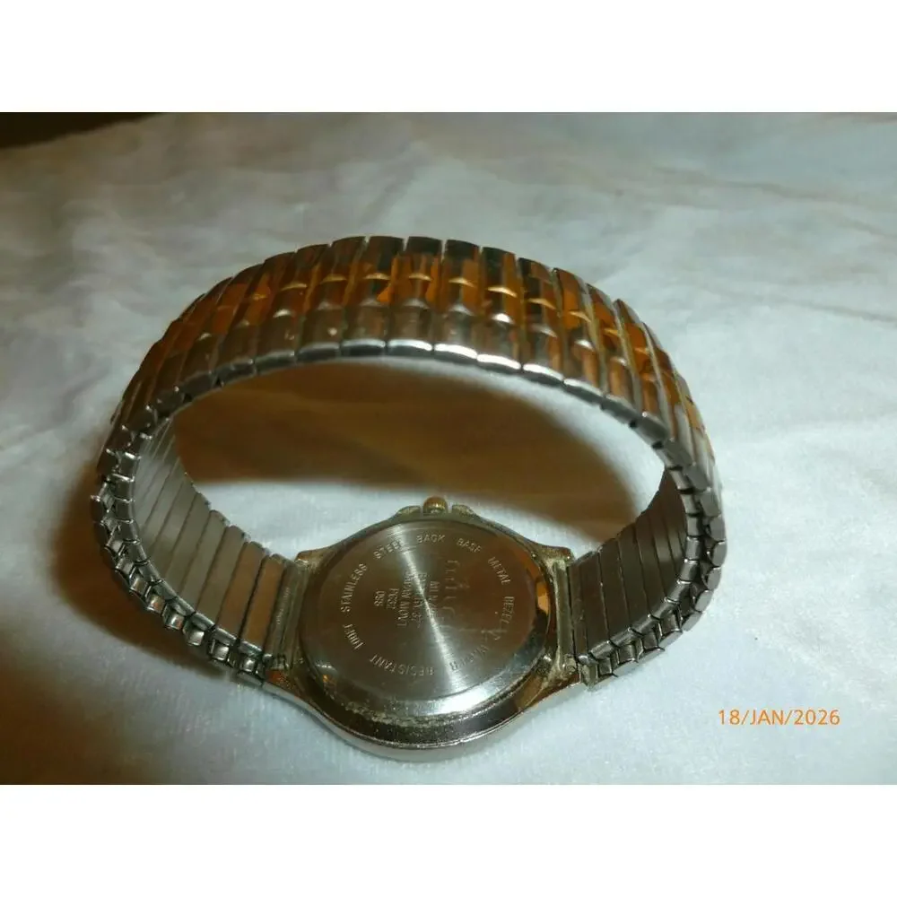 MILAN Watch Two Toned Gold & Silver Men's Water Resistant‎ 100FT